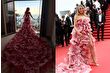 Heidi Klum, 78. Cannes Film Festivali'nin açılış töreninde pembe uzun elbisesiyle dikkat çekti