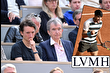 Lüks devi LVMH’nin patronu Bernard Arnault oğlu Antoine ile birlikte Grand Slam Tenis Turnuvası’nı izledi