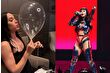 Katy Perry, helyum balonunu üfledi ve şarkı söyledi