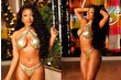 Megan Thee Stallion, 'Love Island'a metalik altın renkli bikinisiyle katıldı