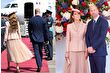 Kate Middleton, Macron ve First Lady Brigitte Macron'u karşılarken ilk kez Dior elbise giydi