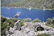 Fethiye'deki tarihi Gemiler Adası, mavi tur yapanların uğrak noktası