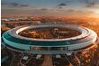 Teknoloji devi Apple'ın kurumsal merkezi Apple Park havadan görüntülendi