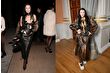 Julia Fox, British Vogue'un moda partisine Dilara Fındıkoğlu imzalı siyah deri korse elbiseyle geldi