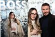 Belinda, Milano Moda Haftası'nda Boss defilesinde David Beckham ile birlikte poz verdi