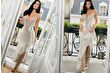 Kylie, kız kardeşinin şovuna ışıltılı elbisesiyle katıldı