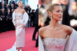 Bella Hadid, Prada saten elbisesiyle kırmızı halıda