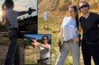 Allan Hakko ve Pelin Uluksar poligonda adrenalin depoladı