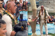 Dwayne Johnson, Vaiana galası öncesi Londra'da
