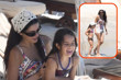 Bodrum'da aile tatili yapan Hande Erçel, gün boyu yeğeni Mavi ile ilgilendi