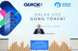 Borsa İstanbul'da gong halka arz süreecini tamamlayan Quick Sigorta için çaldı