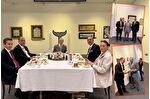 Patronlar Rahmi Koç ve Murat Ülker, Yıldız Holding'in Çamlıca'daki sergisinde buluştu