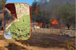 Göcek’teki yangın villalara dayandı