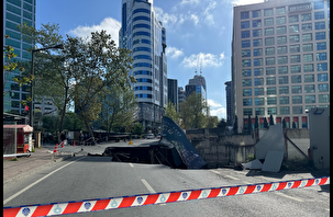 Maslak'ta iş dünyasının kalbi olan cadde çöktü