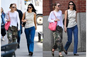 Kendall Jenner ve Gigi Hadid New York sokaklarında görüntülendi