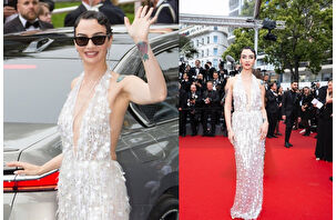 Birce Akalay'ın Cannes tarzı beğeni topladı