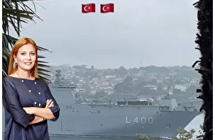 Caroline Koç'tan yalısından TCG Anadolu paylaşımı