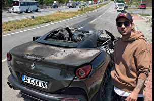 Kül olan Ferrari Serdal Adalı'nın oğlunun çıktı