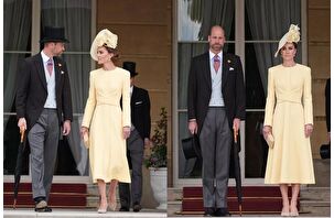 Prenses Kate Middleton ve Prens William, Buckingham Sarayı'nda 'garden party' düzenledi