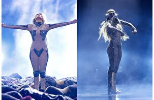 Jennifer Lopez, Amerikan Müzik Ödülleri'nde(AMAs) fütüristik kristal kaplı tulumuyla şov yaptı