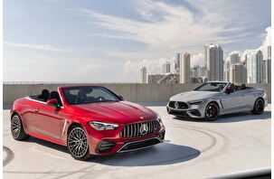 Mercedes'ten AMG CLE53 Cabriolet modelinin üstü açık tasarımıyla performans sanatı