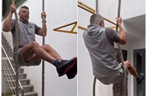 60 yaşındaki Sadettin Saran'dan Rocky performansı