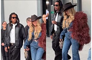 Beyoncé ve Jay-Z, Paris'te el ele poz verdi