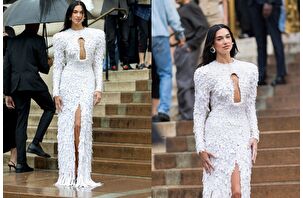 Dua Lipa, Schiaparelli defilesine katıldı
