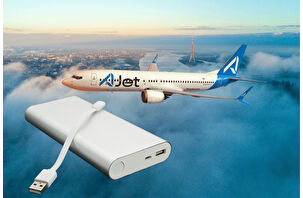 AJet uçuş sırasında powerbank kullanımını yasakladı