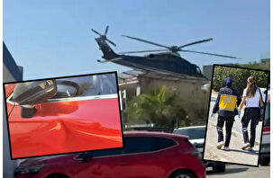 Bodrum’da plajı savuran helikopter rahatsızlığı