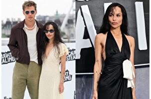 Austin Butler ve Zoë Kravitz, yeni filmleri 'Caught Stealing' için basın turundalar