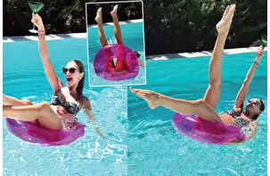Başak Özbek'in Bodrum'da eğlenceli anları
