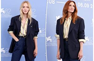 Amanda Seyfried, Venedik Film Festivali'nde Julia Roberts'ın Versace kıyafetini ödünç aldı