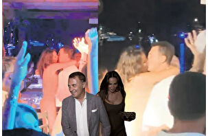 Güzide Duran ile Fikret Orman dudak dudağa