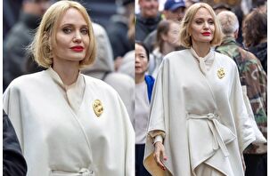 Angelina Jolie'nin yeni filmi 'Anxious People' için yeni imajını gösteren fotoğrafları yayınlandı
