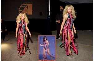 Sabrina Carpenter, VMA 2025 afterparty'de Cher'in 50 yıllık Bob Mackie elbisesini giydi