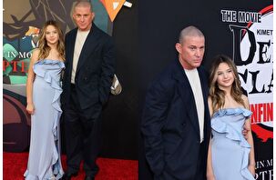 Channing Tatum Los Angeles'ta kızı Everly ile birlikte kırmızı halıda poz verdi