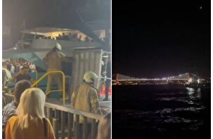 Boğaz'da yolcu gemisi ile kargo gemisi çarpıştı