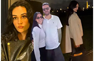 Faruk Sabancı ve Esra Bilgiç'in Paris romantizmi