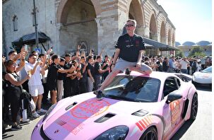 'Gumball 3000 Rallisi' kapsamında lüks ve spor araçlar bir araya geldi