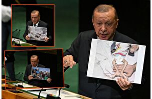 Gazze'deki vahşeti BM'de gösterdi