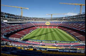 Camp Nou neredeyse bitti Barcelona'dan basın turu