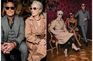 Miranda Priestly, film çekimi için Milano'da Dolce Gabbana defilesine sürpriz  bir giriş yaptı