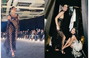 Kendall Jenner, Schiaparelli'nin podyumunda yürüdü