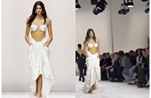 Kaia Gerber, Sarah Burton'ın Givenchy şovundaki ilk ilham perisi oldu