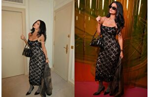 Kylie Jenner, Paris Moda Haftası'nın sekizinci gününde hayranlarını selamladı