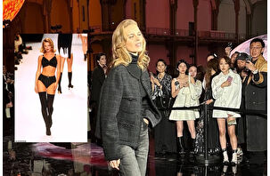 52 yaşındaki Eva Herzigova son haliyle podyumda