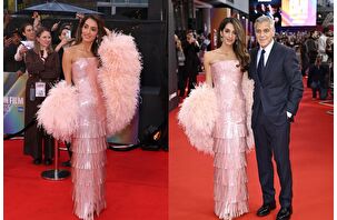 Amal ve George Clooney, Londra'da Jay Kelly galası için kırmızı halıya şık bir dönüş yaptı