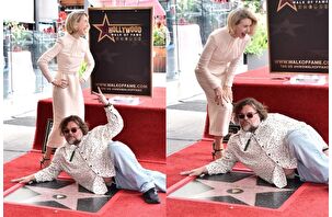 Jack Black, Naomi Watts'ın Hollywood Şöhretler Kaldırımı'ndaki yıldız törenine sürpriz bir giriş yaptı