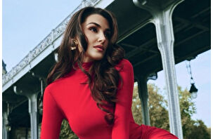 Paris sokaklarında Hande Erçel rüzgârı